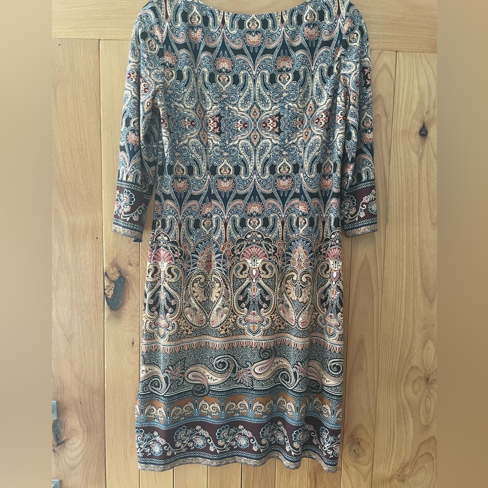 Paisley Print Jersey Dress